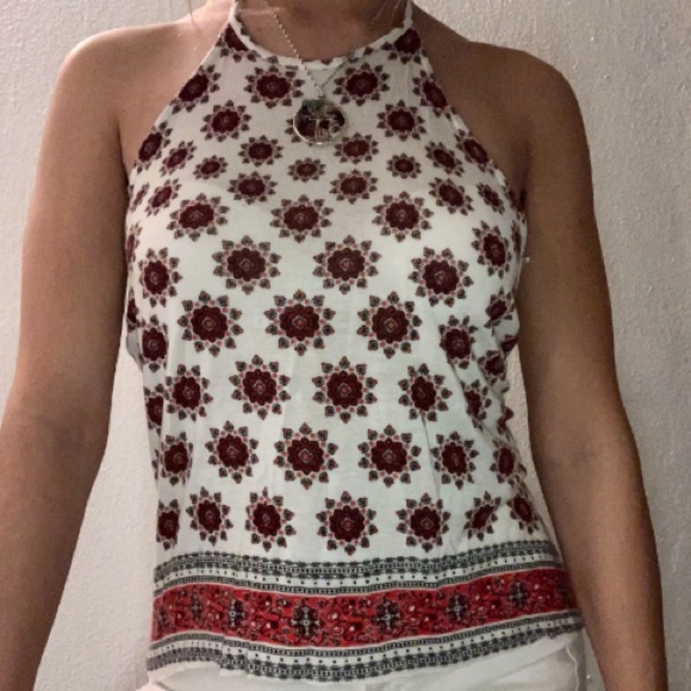 Wet Seal Neck Tie Halter Top
